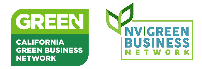 logo of California Green Business Network. logo of Nevada Green Business Network