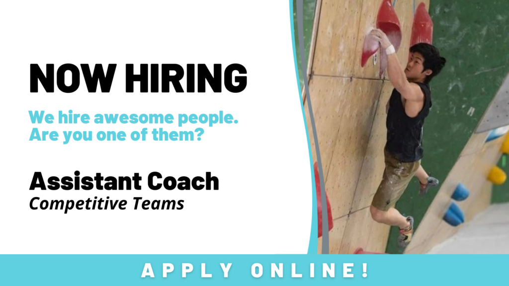Now Hiring - Assistant Coach - Competitive Teams