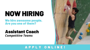 Now Hiring - Assistant Coach - Competitive Teams