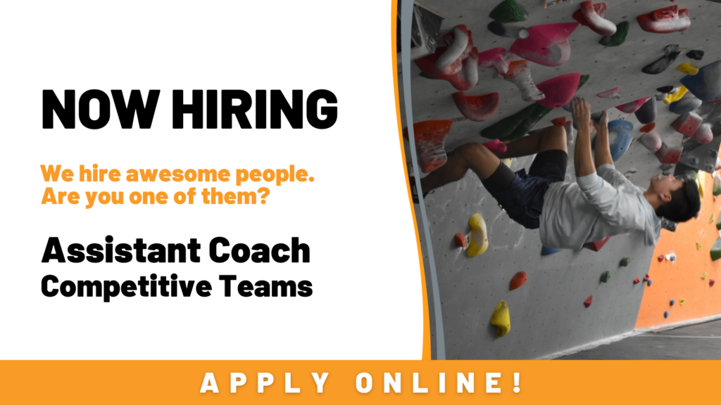 Now hiring - Competitive Team Assistant Coach - SLO