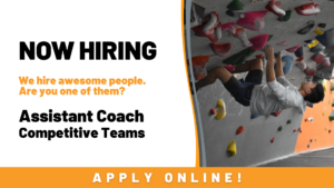 Now hiring - Competitive Team Assistant Coach - SLO